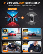 4K 4-Channel WiFi Dash Cam