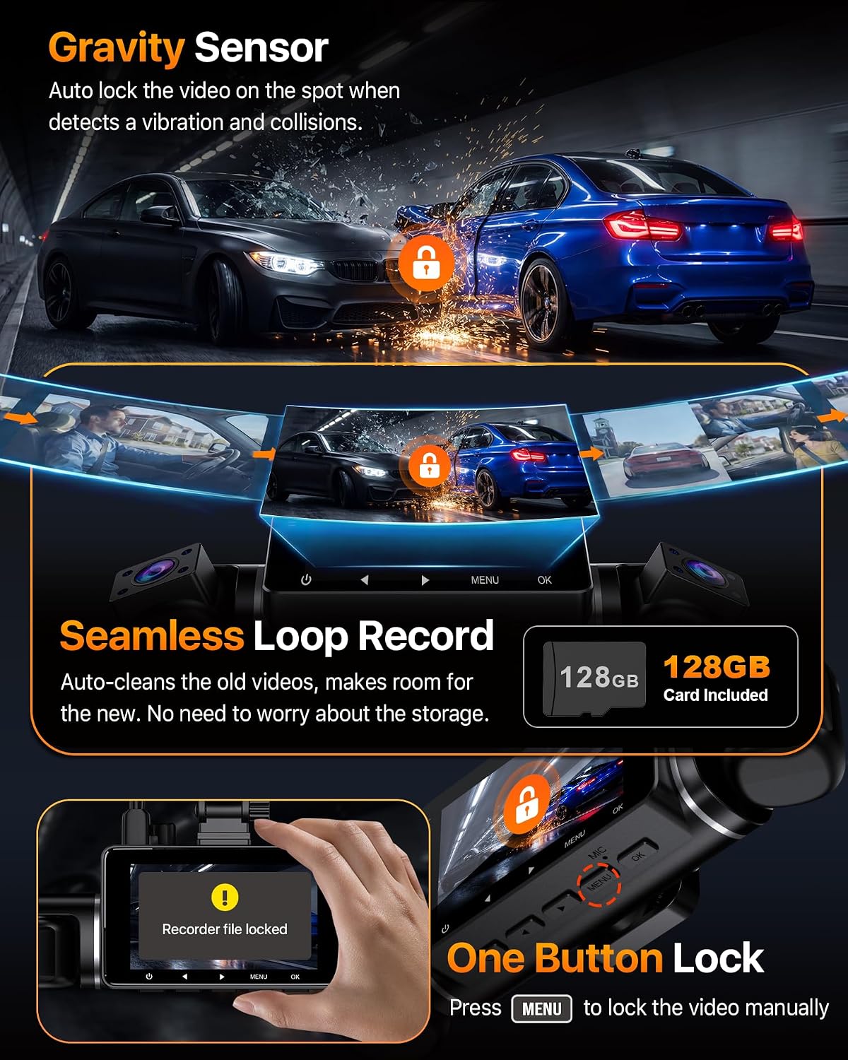 4K 4-Channel WiFi Dash Cam