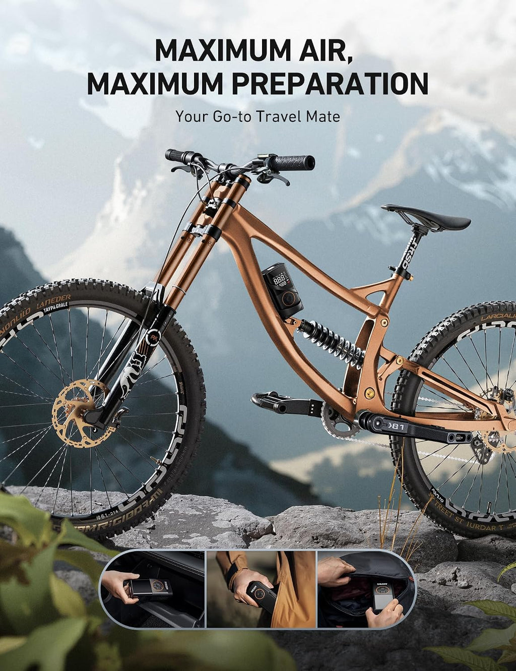 AstroAI Cordless Portable Tire Inflator