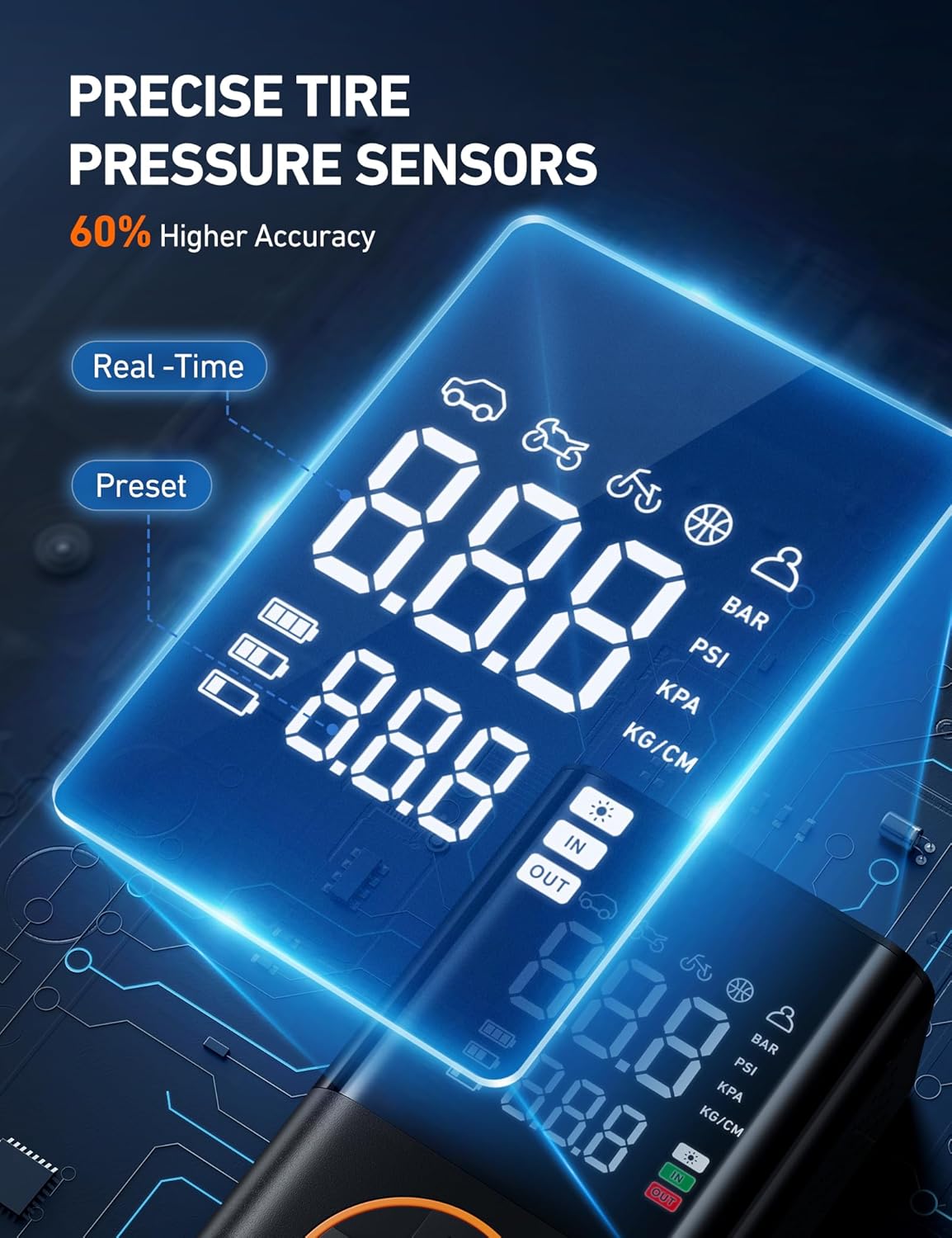 AstroAI Cordless Portable Tire Inflator