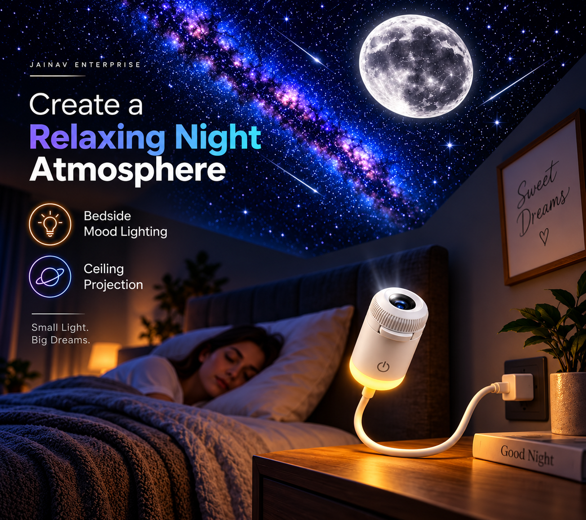 Magic projector lamp holder