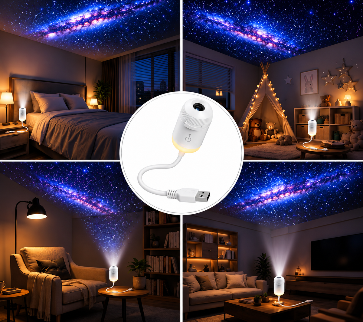 Magic projector lamp holder