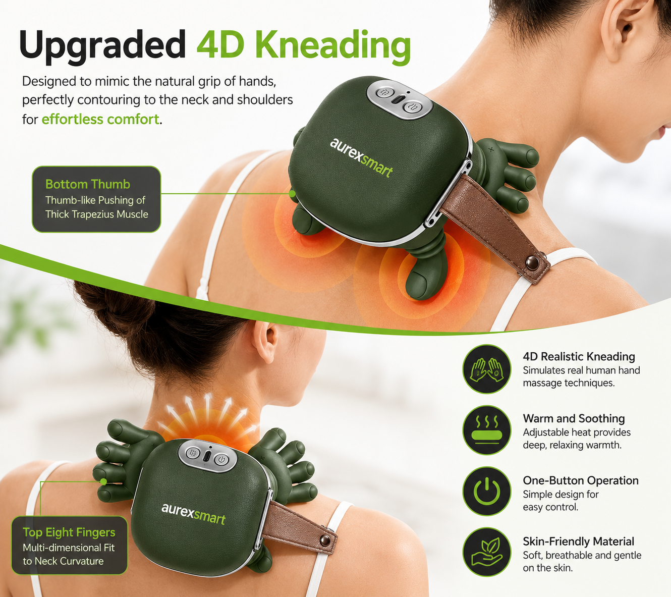 Neck and shoulder massager