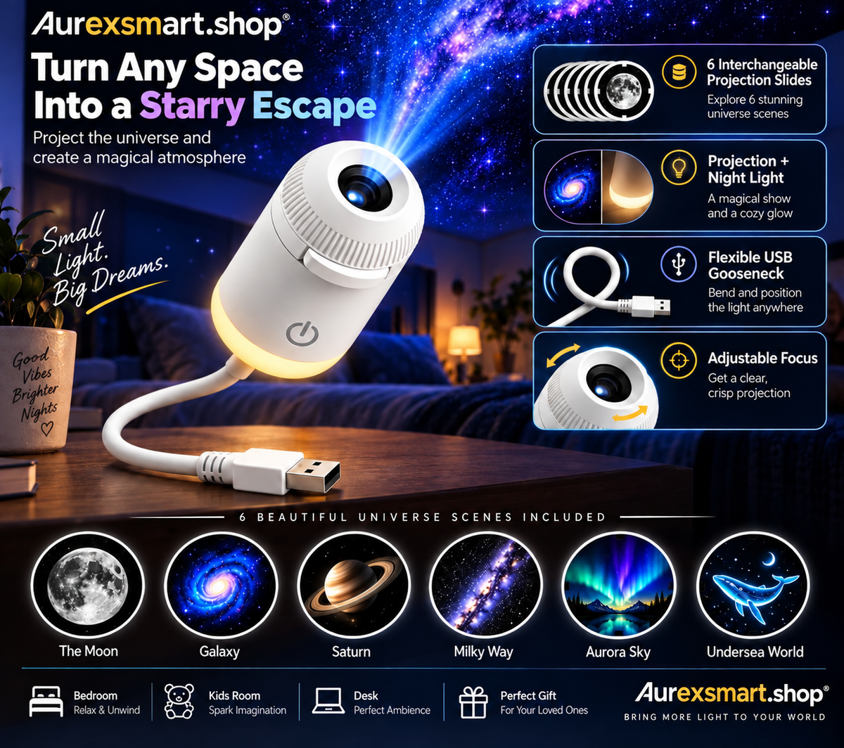 Magic projector lamp holder