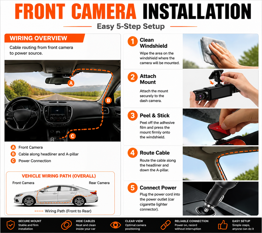 Aurexsmart Car dash camera 360